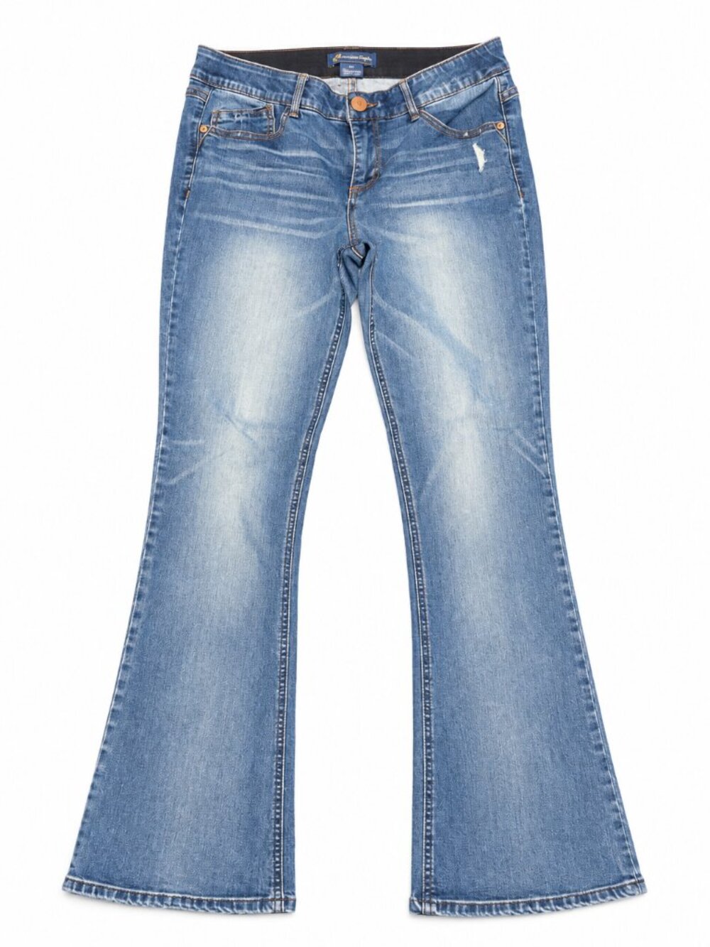 Democracy Flare Jeans Women’s Size 10 Low Rise Stretch Blue Wash 32x32